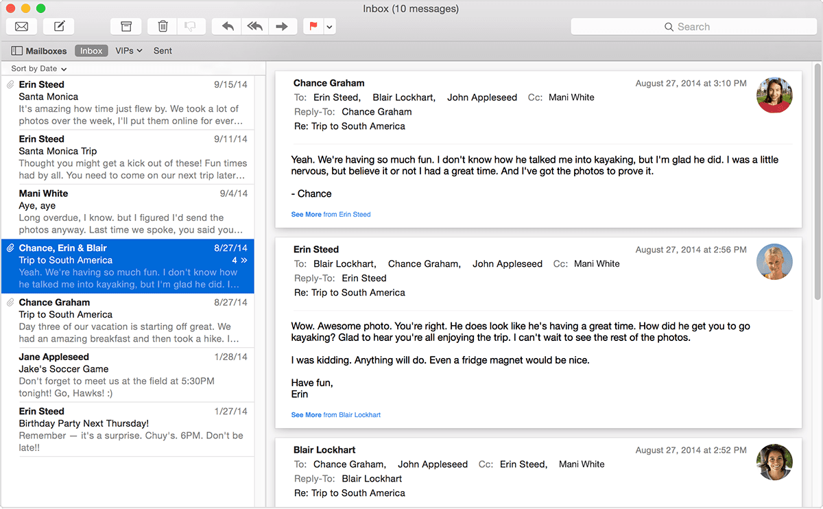 How to use mail app on mac pro